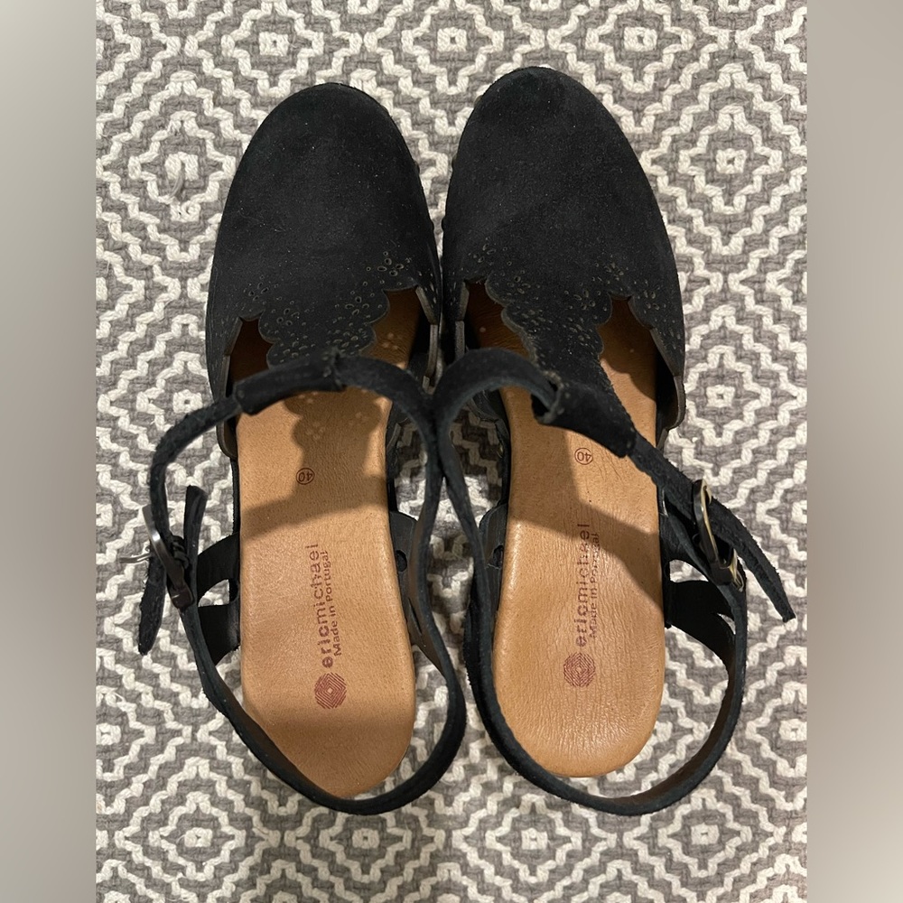 Eric Micheal clog heals. Size 40 . Made in Portugal.